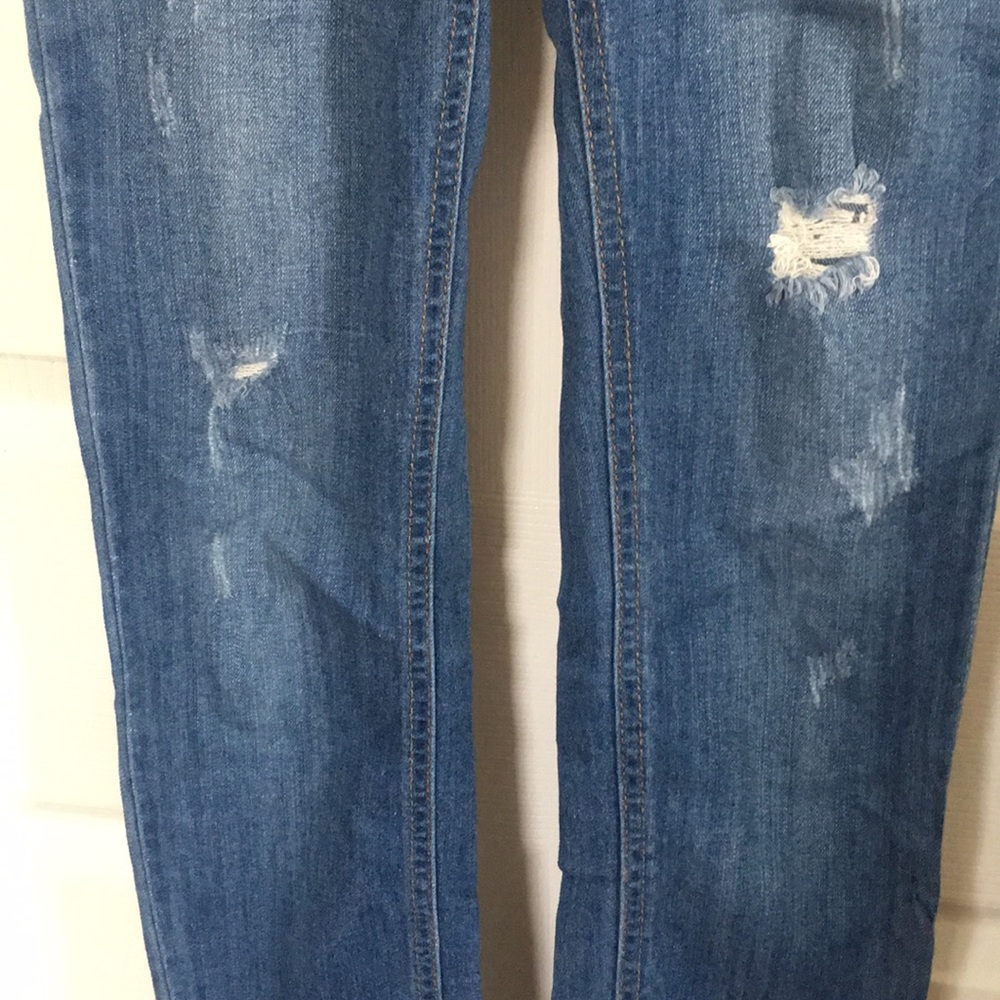 4 for $20 WAX SKINNY DISTRESSED JEANS WITH STRETCH - Picture 3 of 7